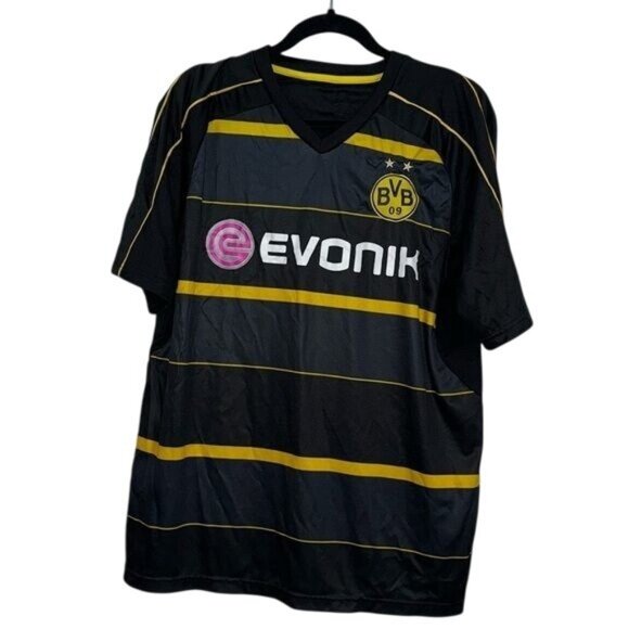 Borussia Dortmund Tijuana F.C. Soccer Jersey Black/Yellow Mens M Polyester Sport - Picture 1 of 4